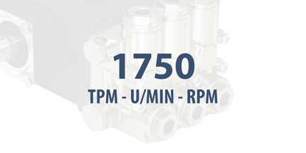 Drehzahl 1750 U/min - Förderleistung ansteigend