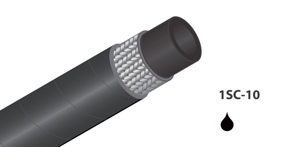 1SC-10 - (3/8&quot;) - Schwarz