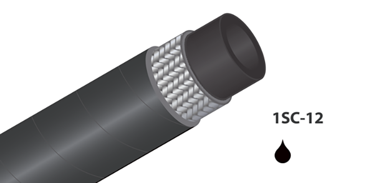 1SC-12 - (1/2&quot;) - Schwarz