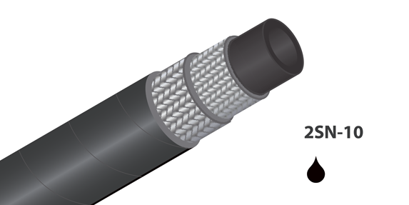 2SN-10 - (3/8&quot;) - Schwarz