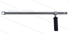 RB65 Düsenrohr VA mit 1/2&quot; Düsenhalter - L=800mm - 24 Bar - 100 l/min - 43°C - 1/2&quot; IG x 1/2&quot; AG