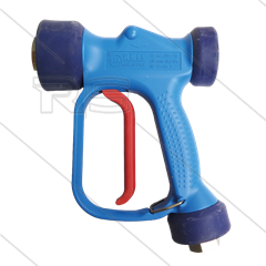 RB65 - blau - Messing - Lanzenanschluss - 24 Bar - 100 l/min - max 90°C - 2 x 1/2&quot; IG