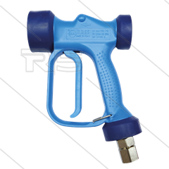 RB65 - blau - Messing - mit Drehgelenk - 24 Bar - 60 l/min - max 90°C - 1/2&quot; IG