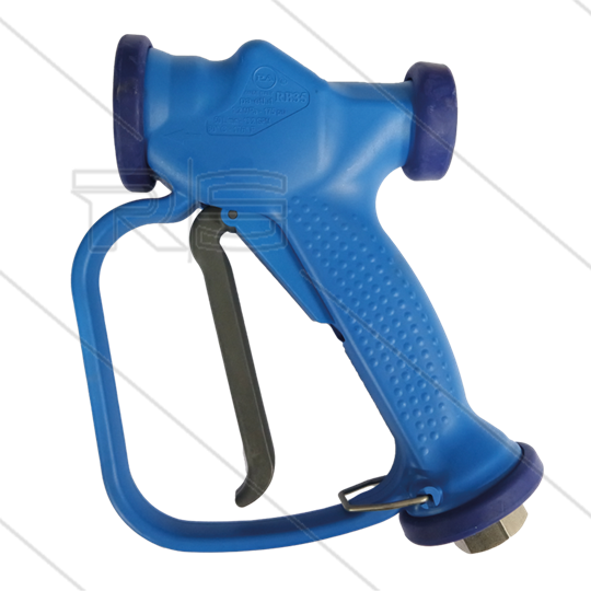 RB35 - mit Drehgelenk - EPDM Dichtung - 12 Bar - 50 l/min - max 80°C - 1/2" IG - graue hebel