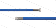 HD-Schlauch blau 1SC-06 - 1,7m - 2 x 1/4&quot; DKR - ohne GKS - 250 Bar