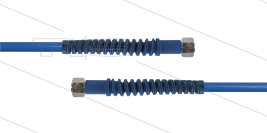 Carwash Titan-Slide Schlauch blau DN06 - 6,0m - 2x M18x1,5 (12L) DKOL - 2x SKS - 300 Bar