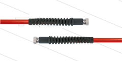 Carwash Titan-Slide Schlauch rot DN06 - 3,5m - 2x 3/8&quot; DKR - 2x SKS schwarz - 300 Bar
