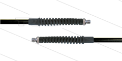 Carwash Titan-Slide Schlauch schwarz DN06 - 3,5m - 2x 1/4&quot; AGR - 2x SKS - 300 Bar