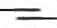 Carwash Titan-Slide Schlauch schwarz DN06 - 3,5m - 2x 1/4&quot; DKR - 2x SKS - 300 Bar