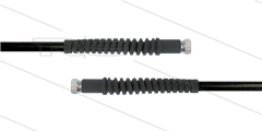 Carwash Titan-Slide Schlauch schwarz DN06 - 3,5m - 2x 3/8&quot; DKR - 2x SKS - 300 Bar