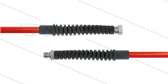 Carwash Titan-Slide Schlauch rot DN06 - 3,5m - 1/4&quot; DKR x 1/4&quot; AGR - 2x SKS schwarz - 300 Bar