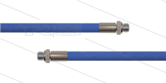 HD-Schlauch blau 1SC-10 - 15m - 2 x 3/8&quot; AGR VA - ohne GKS - 210 Bar