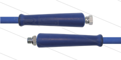 HD-Schlauch blau 2SC-10 - 7,5m - 3/8&quot; DKR x 3/8&quot; AGR - 2x GKS - 400 Bar