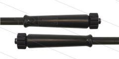 HD-Schlauch schwarz 1SN Plus-08 - 10m - 2x M22x1,5 HV konisch - 2x GKS - 315 Bar