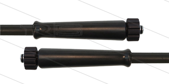 HD-Schlauch schwarz 1SN Plus-08 - 10m - 2x M22x1,5 HV konisch - 2x GKS - 315 Bar
