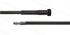 HD-Schlauch schwarz 1SN-06 - 10m - M22x1,5 HV x Stecknippel Ø10mm - 1x GKS - 250 Bar