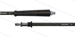 HD-Schlauch schwarz 2SCX-08 - Forever - 10m - 3/8&quot; AGR x Ø11mm Stecknippel mit lager VA - 1x GKS