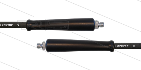 HD-Schlauch schwarz 2SCX-08 - Forever - 50m - 2x 3/8&quot; AGR - 2x GKS - 400 Bar