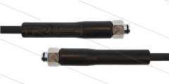 HD-Schlauch schwarz 1SC-08 - 10m - 2x M18x1,5 (12L) DKOL - 2x GKS - 250 Bar