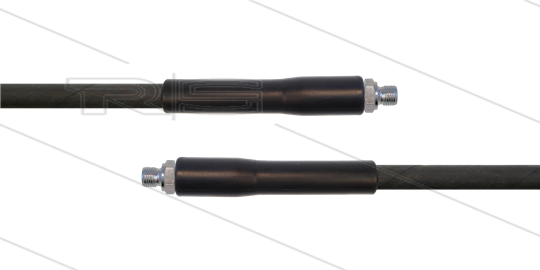 HD-Schlauch schwarz 1SC-08 - 17m - 2x 3/8&quot; AGR - 2x GKS - 250 Bar