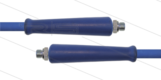 HD-Schlauch blau 1SN Plus-08 - 15m - 2x 1/2&quot; AGR - 2x GKS - 315 Bar