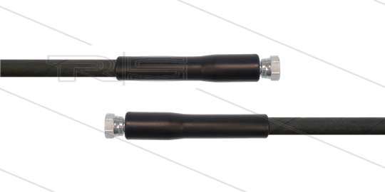 HD-Schlauch schwarz 1SC-06 - 15m - 2 x 3/8&quot; DKR - 2x GKS - 250 Bar