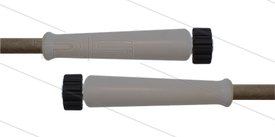 HD-Schlauch grau 1SN Plus-08 - 40m - 2x M22x1,5 HV flach - 2x GKS - 315 Bar