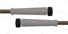 HD-Schlauch grau 1SN Plus-08 - 10m - 2x M22x1,5 HV flach - 2x GKS - 315 Bar