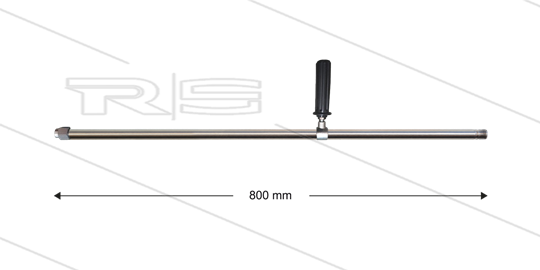 Lanze RL84 / 204 - L=800mm - gerade - Edelstahl - mit seitlichem Handgriff - 500 Bar  - max 43°C