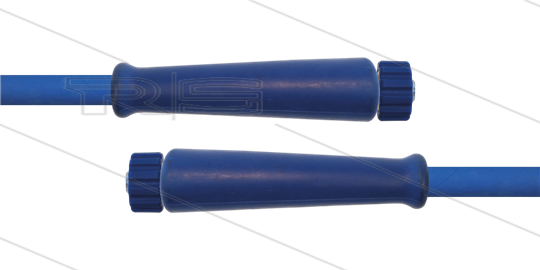 HD-Schlauch blau 2SN-Plus-10 - 10m - 2x M22x1,5 HV VA - 2 x GKS - 500 Bar