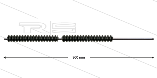 PFL Lanze - L=900mm - gerade - Edelstahl - umspritzter Isolierung 2 x L=265 mm - 250 Bar