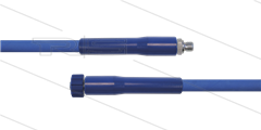 HD-Schlauch blau 1SC-06 - 10m - 3/8&quot; AGR x M22x1,5 HV  flach - 2x GKS- 250 Bar