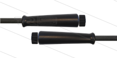 HD-Schlauch schwarz 2SN-08 - 5,0m - 2x M22x1,5 HV konisch - 2x GKS - 400 Bar