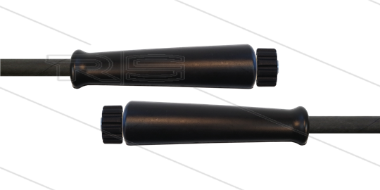 HD-Schlauch schwarz 2SN-08 - 50m - 2x M22x1,5 HV konisch - 2x GKS - 400 Bar
