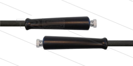 HD-Schlauch schwarz 2SC-10 - 15m - 2x 1/2&quot; DKR - 2x GKS - 400 Bar