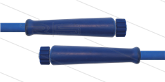 HD-Schlauch blau 2SC-10 - 2,0m - 2x M22x1,5 HV flach - 2x GKS - 400 Bar