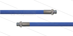 HD-Schlauch blau 2SC-10 - 10m - 2 x 3/8&quot; AGR VA - ohne GKS - 400 Bar