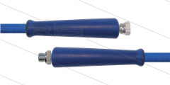 HD-Schlauch blau 2SC-10 - 5,0m - 3/8&quot; DKR x 3/8&quot; AGR - 2x GKS - 400 Bar