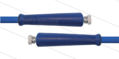 HD-Schlauch blau 2SC-10 - Glatt - 10m - 2x 3/8&quot; DKR - 2x GKS - 400 Bar