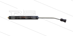 S3 Düsenrohr - L=760mm - gebogen - Stahl - mit Isohalbschalen L=360mm - max 160°C - 1/4&quot; AG