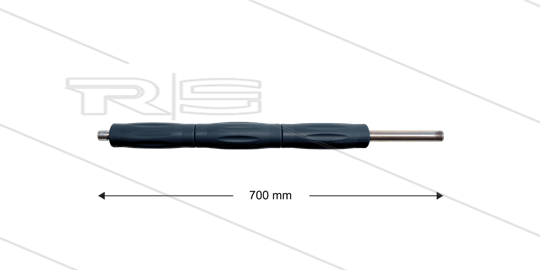 RP10 Lanze - L=700mm - gerade - Edelstahl - Isolierung L=295mm - 400 Bar - max 80°C - 2 x 1/4&quot; AG
