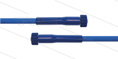 HD-Schlauch blau 1SC-08 - 10m - 2x M22x1,5 HV flach - 2x GKS - 250 Bar