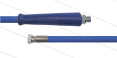 HD-Schlauch blau 1SC-10 - 5,0m - 3/8&quot; AGR x 1/2&quot; DKR VA - 1x GKS - 210 Bar