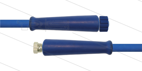 HD-Schlauch blau 1SN Plus-08 - 25m - M22x1,5 HV VA x 1/2&quot;DKR VA - 2x GKS - 315 Bar