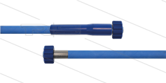 HD-Schlauch blau 1SC-06 - 15m - 2x M22x1,5 HV flach - 1x GKS - 250 Bar