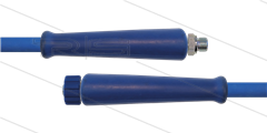 HD-Schlauch blau 2SC-10 - 10m - 3/8&quot; AGR x M22x1,5 HV flach - 2x GKS - 400 Bar