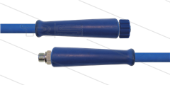 HD-Schlauch blau 1SN Plus-08 - 10m - 3/8&quot; AGR x M22x1,5 HV  flach - 2x GKS - 315 Bar