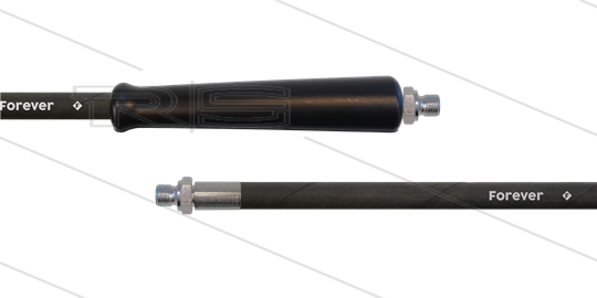 HD-Schlauch schwarz - 2SCX-10 - Forever - 20m - 2x 3/8&quot; AGR - 1x GKS - 400 Bar