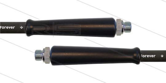 HD-Schlauch schwarz 2SCX-12 - Forever - 60m - 2x 3/8&quot; AGR - 2x GKS - 400 Bar