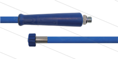 HD-Schlauch blau 2SC-10 - 20 m - 3/8&quot; AGR BSPT x M22x1,5 HV flach - 1x GKS - 400 Bar